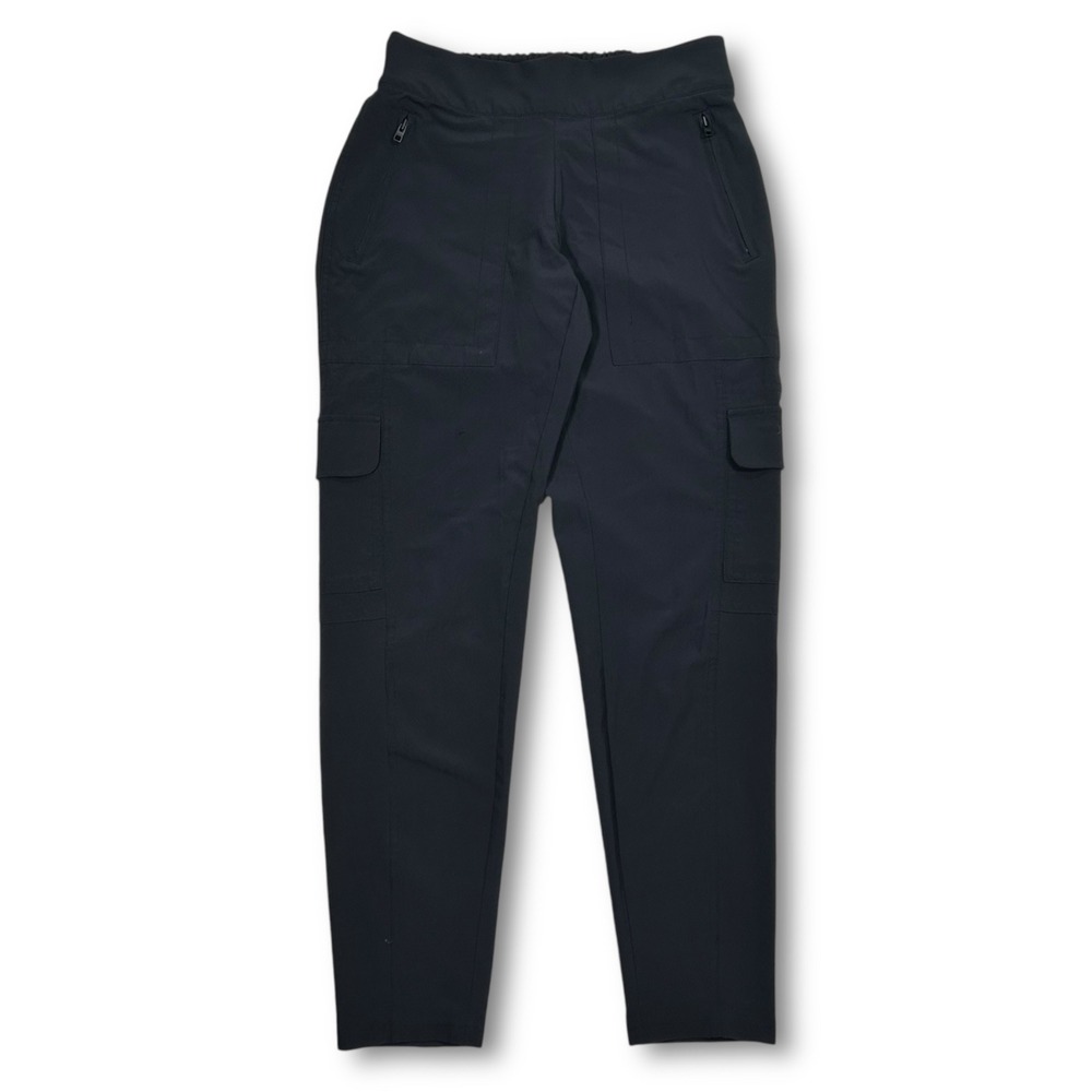 Athleta Trekkie North Jogger Sweat‎ Pants Cargo Pockets Black Womens 2